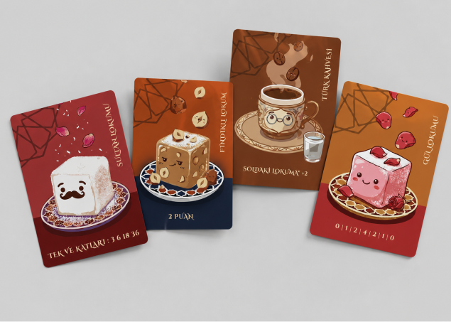 A selection of Lokumseven cards